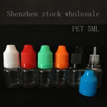 Лот 300 шт. через EMS длинный тонкий кончик 5 мл Пластик капельницы Бутылочки Новые Pet обойтись магазин большинства жидкостей глазные капли