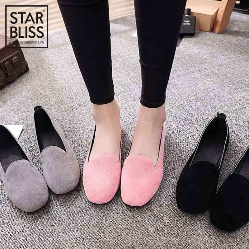 

2019 Autumn and Winter New Design Super Soft and Comfort Flat Shallow Mouth Pointed Toe Shoes Women Single Shoes Slip On Flats
