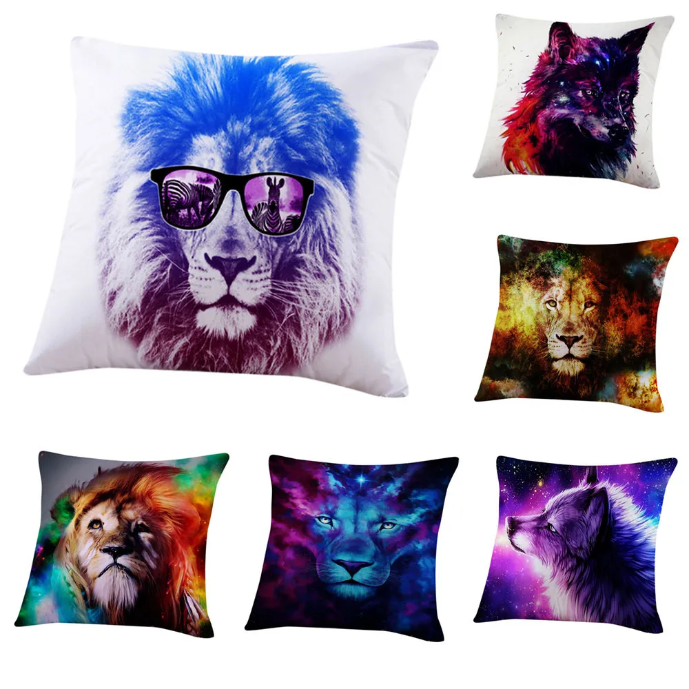 Vintage Lion Art Home Decorative Sofa Throw Pillow Case Golden Retriever Linen Cushion Cover Housse de Coussin Pillows C30519 Vintage Lion Art Home Decorative Sofa Throw Pillow Case Golden Retriever Linen Cushion Cover Housse de Coussin Pillows C30519