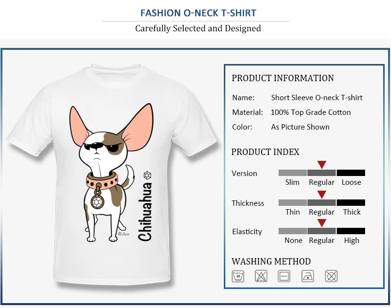 Chihuahua print_detail_white