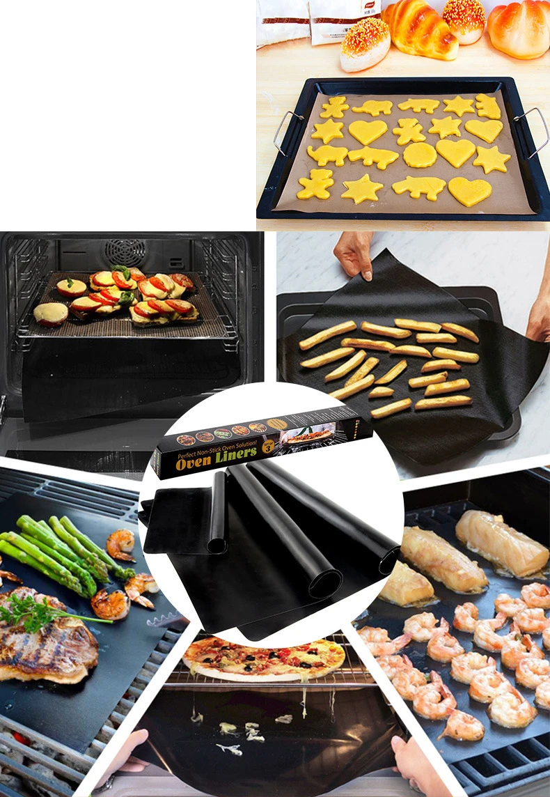 New Heat Resistant BBQ Grill Mat Copper Bakeware Mat Barbecue Roast Sheet Portable Easy Clean Grill Pad BBQ Tool factory price