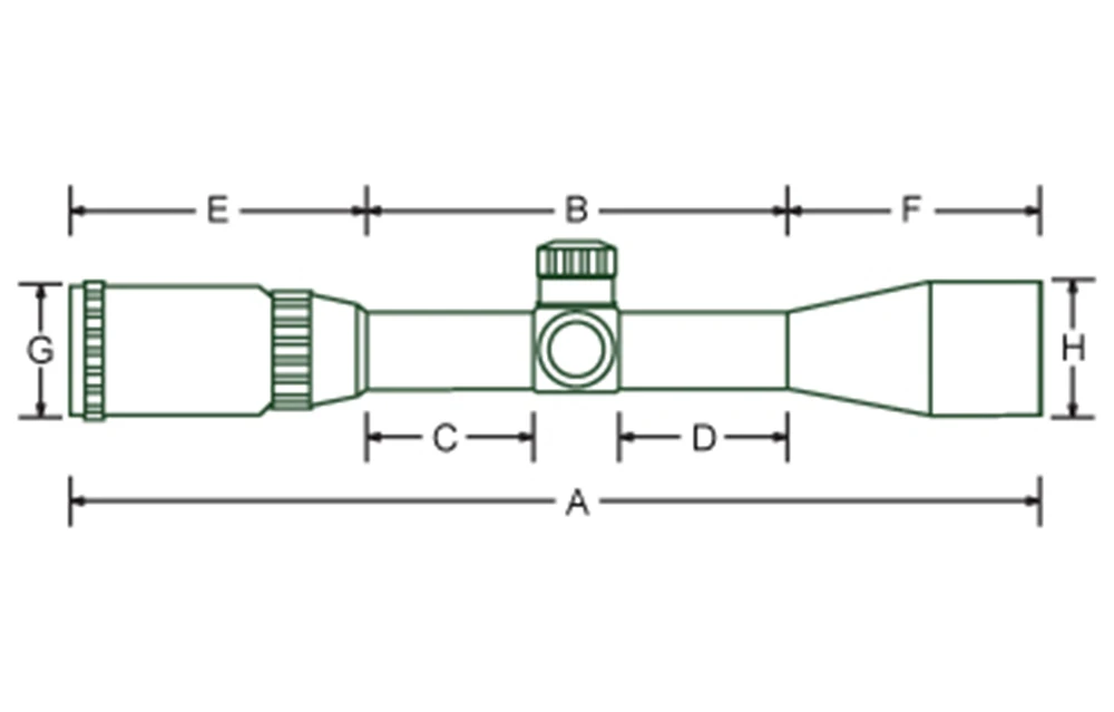 Óptica para Tiro Rifle de Alumínio Ohhunt Riflescope Reticle Caça Mira Tático 3-9x40 Mil Dot 11 Lunetas Riflescopes