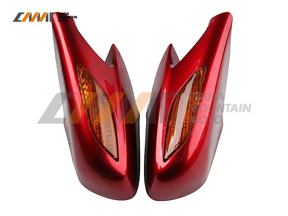 

New 1Pair Rear View Mirror With Orange Turn Signal For Honda ST1300 02-2011