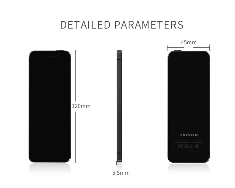 Карманный мини телефон Ulcool V36 с bluetooth сотовый 1 54 дюйма маленький экран MP3