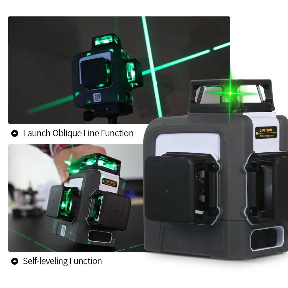 

LM573G 12 Lines Self-leveling Laser Level Unit 360 Horizontal Vertical Cross Super Powerful Green Laser Beam Level Instrument