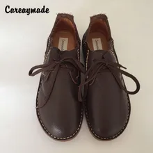Careaymade/весенняя обувь из натуральной кожи обувь на плоской подошве ручной работы Женская художественная обувь в стиле ретро mori girl Женская модная повседневная обувь