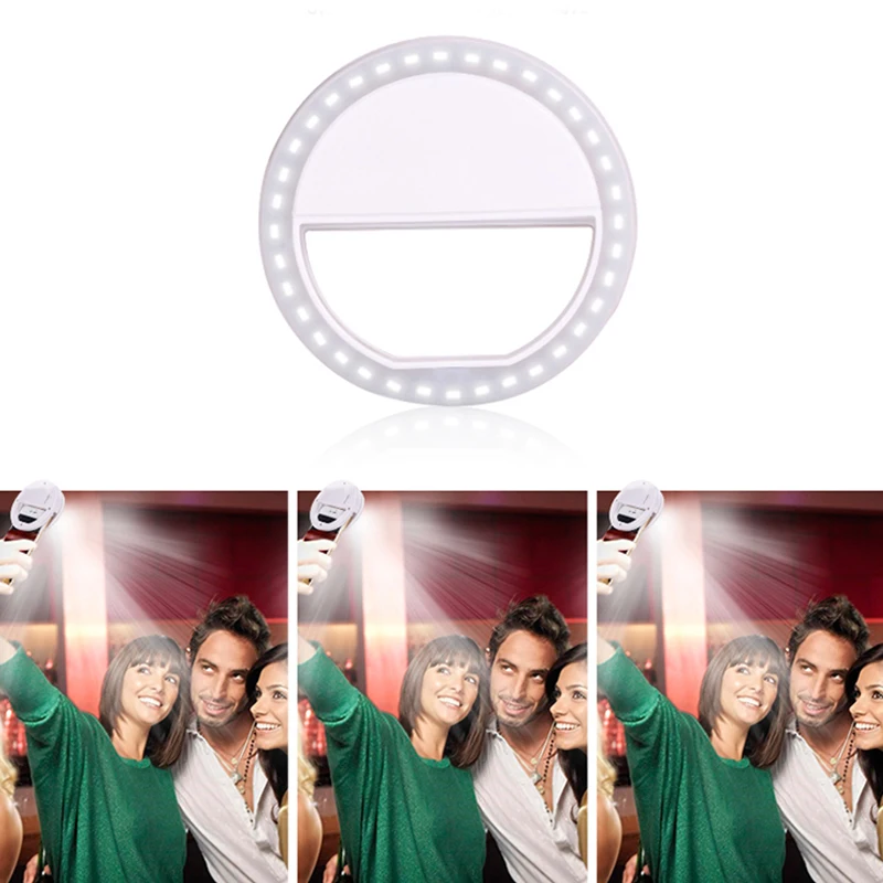 Новый Selfie Flash СВЕТОДИОДНЫЙ кольцевой светильник для камеры 36 диоды питающиеся от