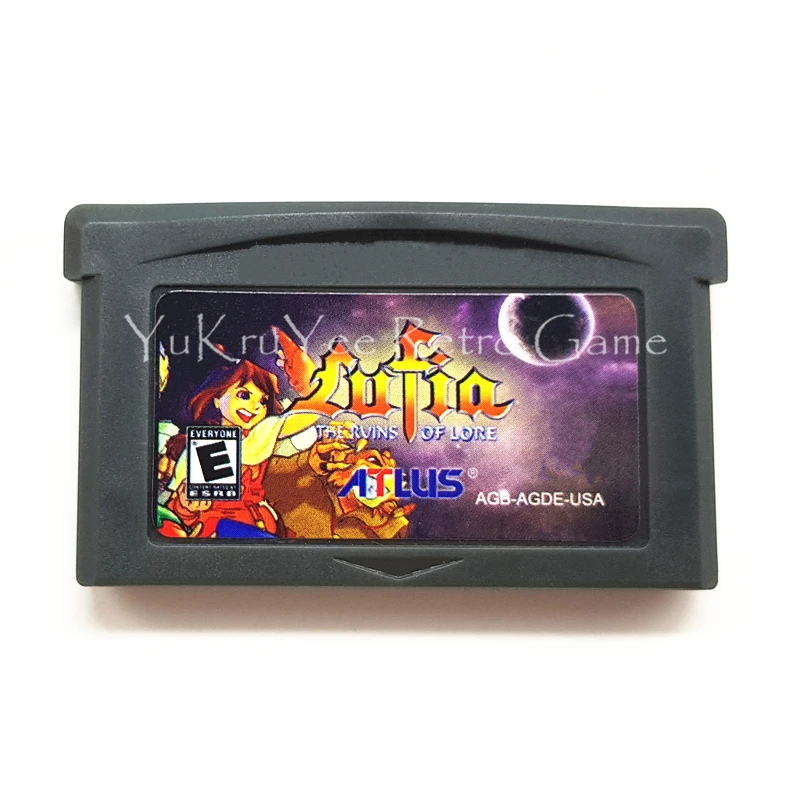 

Lufia The Ruins of Lore Video Game Memory Cartridge Card for 32 Bit Console Accessories US Sticker English Language