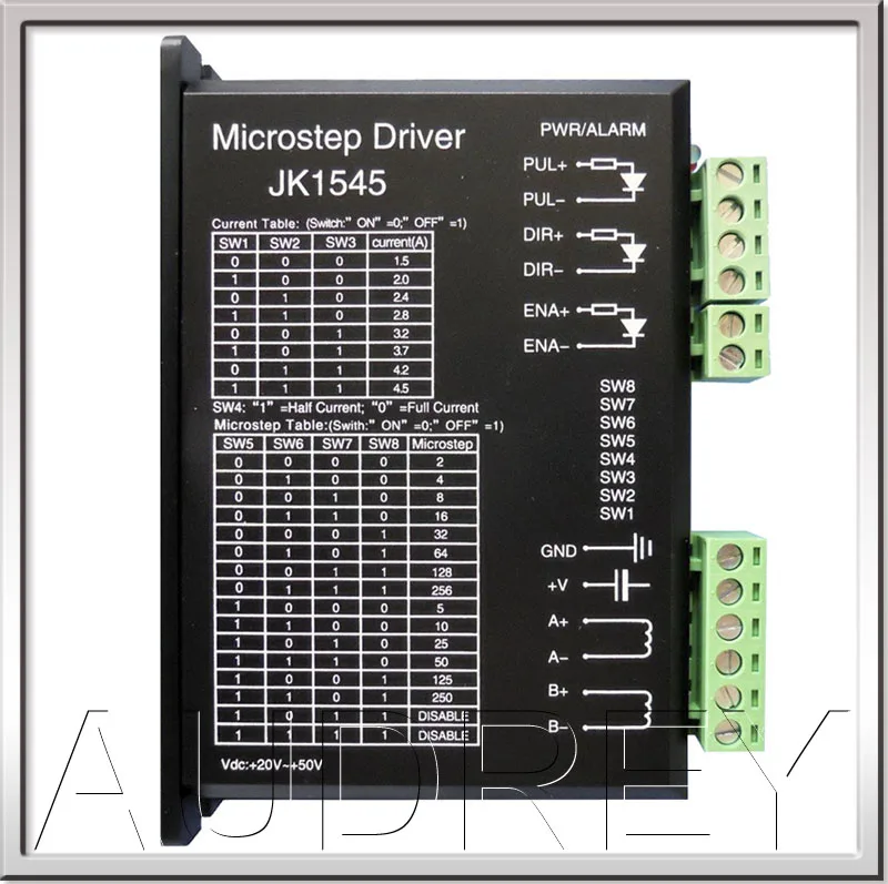 High quality bipolar 2 phase hybrid stepper motor driver Jk1545 for NEMA23 Stepper Motor/ 57mm stepper motor driver High quality bipolar 2 phase hybrid stepper motor driver Jk1545 for NEMA23 Stepper Motor/ 57mm stepper motor driver
