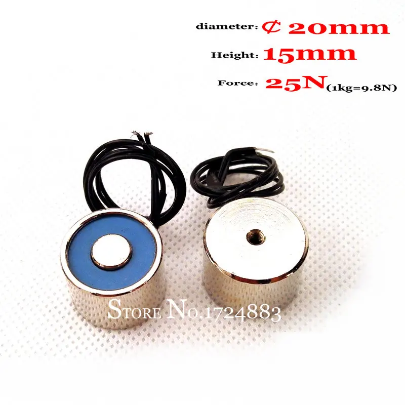 

FREE SHIPPING 24V DC 5.5LB 2.5kg P20/15 Electric Lifting Lift Magnet Electromagnet Solenoid