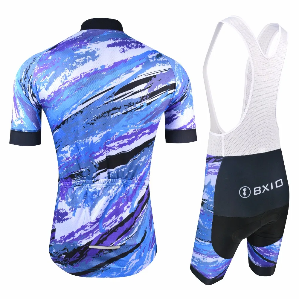 Оригинальный BXIO собственный бренд комплект для велоспорта Pro Team синяя одежда