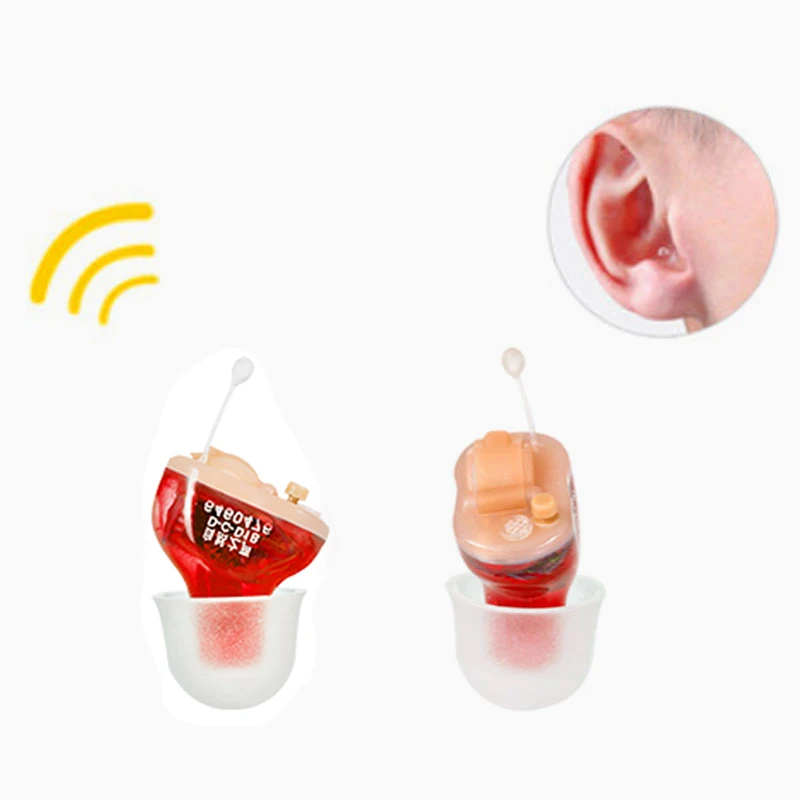 6 Channels invisible hearing aid aids CIC in Canal mini digital Ear Hearing Device for Moderate Severe Hearing Loss Compensation