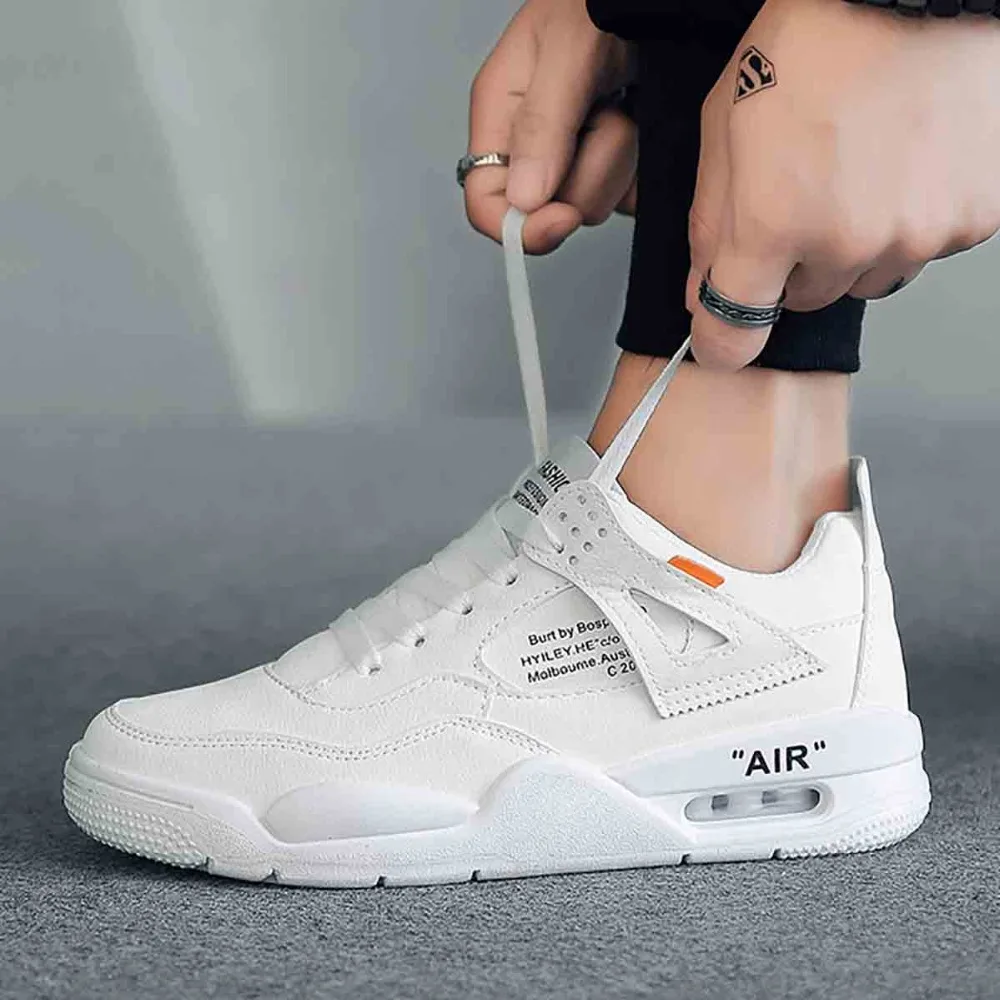 

Nice Quality Show Personality Men'S Casual Shoes Comfortable Hard-Wearing Cool Solid Color Lace-up Nice Men'S Sports Shoes Male