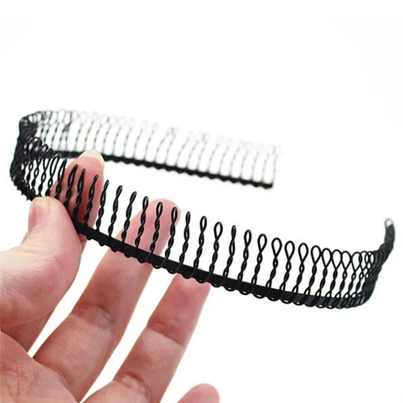 1pc Metal Teeth Comb Hairband Hair Hoop Headband Black High Quality