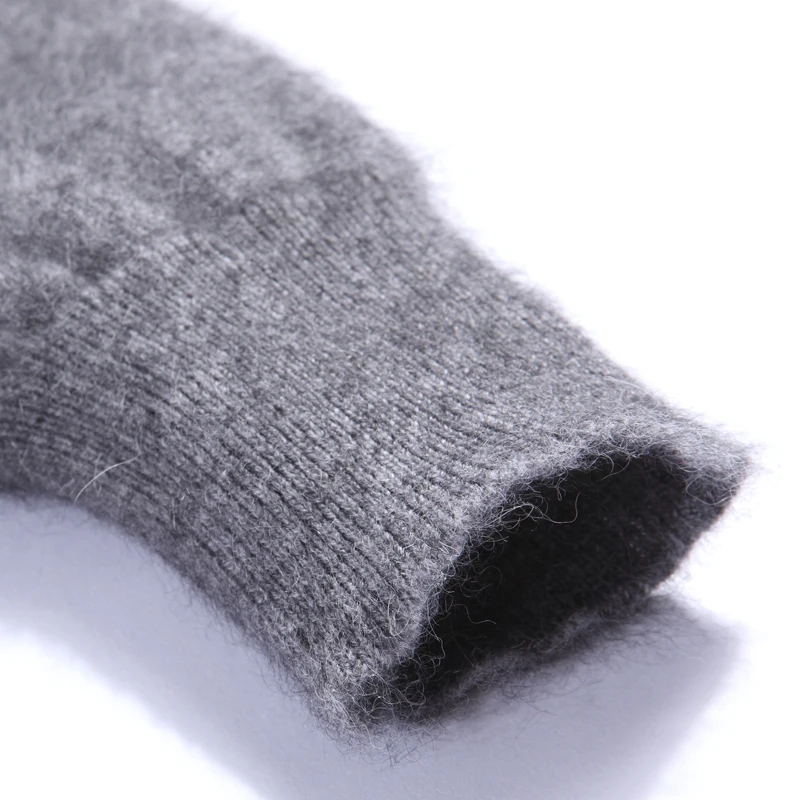 Sparsil мужской зимний норковый кашемировый свитер мужской вязаный свитер с v-образным вырезом теплый длинный рукав мягкий полувер трикотаж