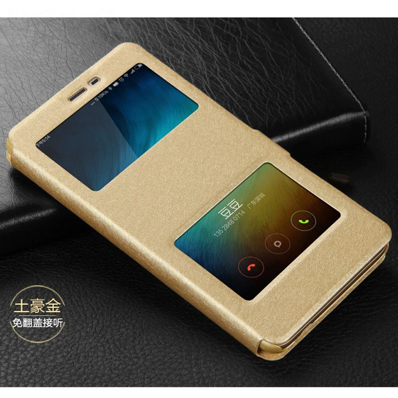 Флип чехол для Xiaomi Redmi 4A 5A с быстрым вызовом и окошком из искусственной кожи 4A|case for