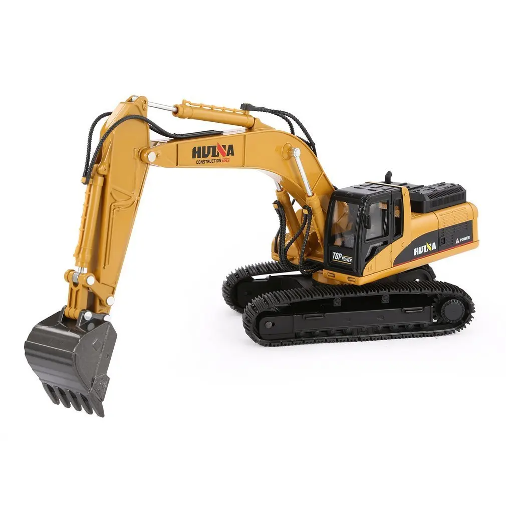 

HUINA TOYS NO.1910 1/40 Alloy Excavator Truck Die-Cast Metal Professional Engineering Construction Vehicle Model Kids Toys Gift