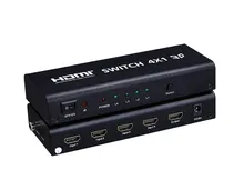 Factory supply 1080p HDMI Switcher 4X1 with 3.5mm audio output and Toslink/Coaxial output HDMI switch Converter support 1080p