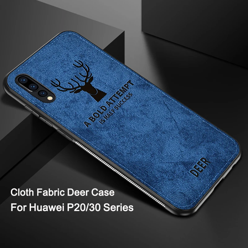 

Case On For Huawei P30 Pro Lite light Cloth Fabric Deer Phone Case On For Huawei P20 Pro Lite light Back Cover Bumper p 30 20pro