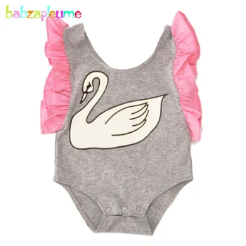 

2017 Summber Baby Girls Rompers Brands Girls Clothing Child Tracksuits Cotton Cute Cartoon Newborn Jumpsuits infant Outfits A189