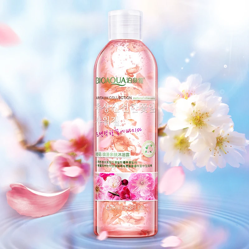 Bioaqua 250ml Natural Petal Extracts Cherry Blossoms Jasmine Osmanthus