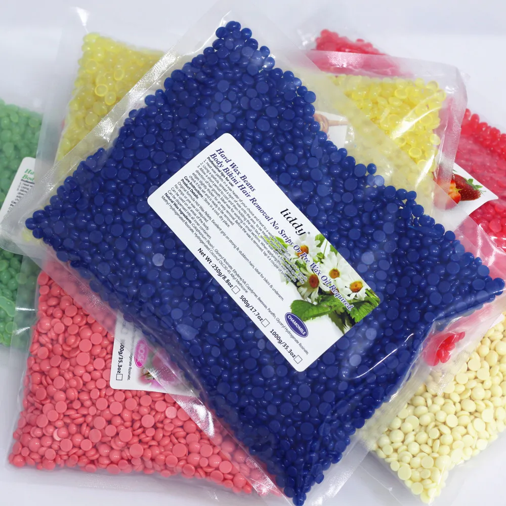 2017 500g No Strip Depilatory Hot Film Hard Wax Beans Brazilian Hair Removal Cream Pellet Waxing