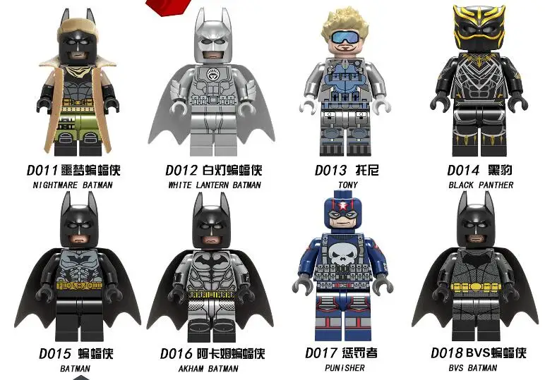 Legoings 8pcs/pcs Batman Tony Building Blocks Toys for Children Legoings 8pcs/pcs Batman Tony Building Blocks Toys for Children