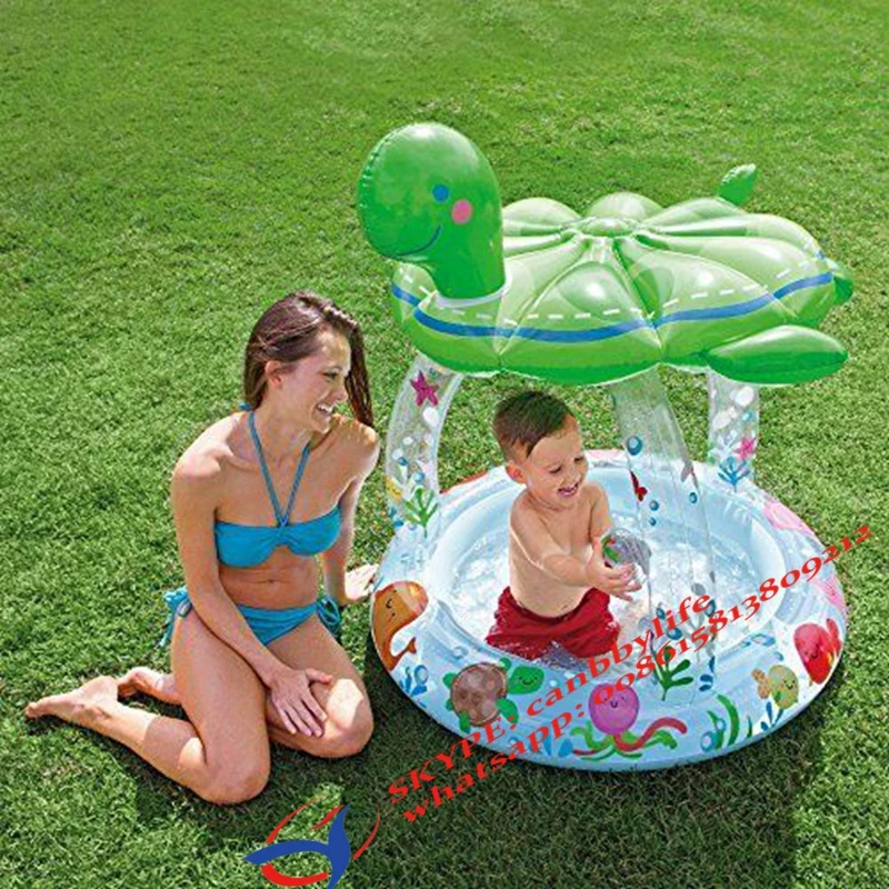 intex baby float with canopy