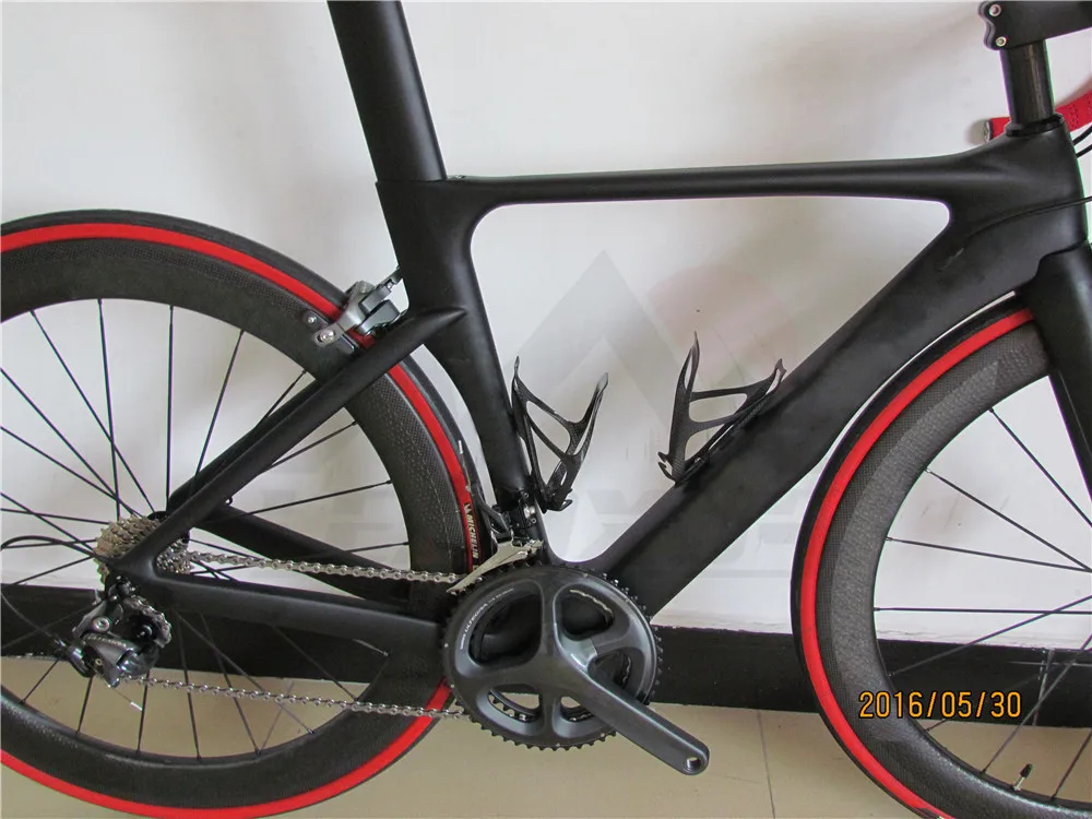 Leadxus Gam180 Carbon Fiber Complete Bike Carbon Road Bicycle Frame+dimple Carbon Wheels+carbon Handlebar/saddle+r8000 Groupset