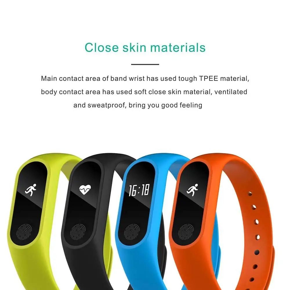 Смарт браслет kebidu M2 0 42 дюймов OLED HeartRate Bluetooth IP67 Водонепроницаемый Спортивный