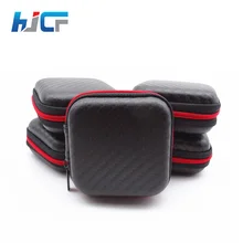 Wholesale Earphone Accessories Earphone Case Bag Headphones Portable Storage Case Bag Box PU Wallet Free Shipping