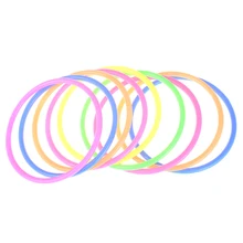 Модный обруч складывающиеся кольца бросать пластиковое красочное кольцо бросать круг на открытом воздухе игра развивающая головоломка, игрушка для детей 5 шт