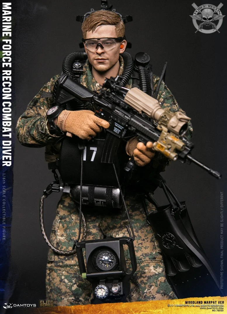 DAMTOYS 78055 1/6 USMC морские силы Рекон боевой DIVER лесной MARPAT VER 12 дюймов Коллекционные