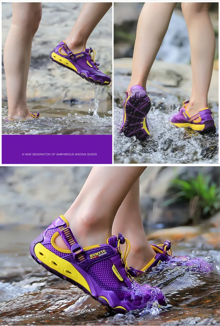 HUMTTO дышащая обувь для женщин, для улицы, быстросохнущие, водонепроницаемые, треккинговые, болотные, акваобувь, дышащие сетчатые кроссовки