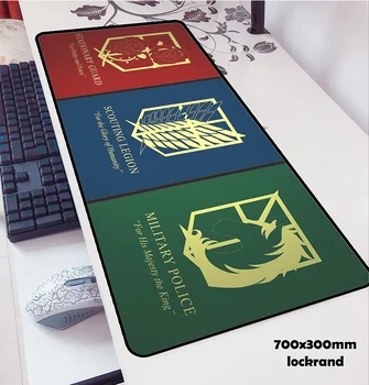 

attack on titan padmouse 700x300x2mm pad mouse notbook computer mouse pad logo gaming mousepad gamer keyboard laptop mouse mats