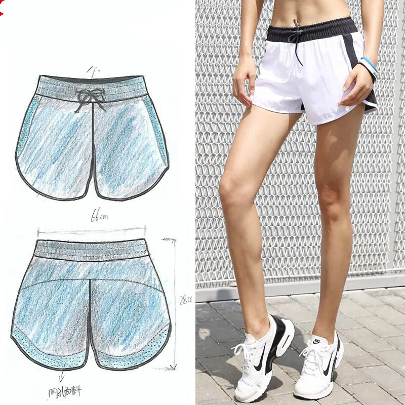 Summer Yoga Shorts Mesh Breathable Ladie Girl Short Pants for Running Athletic Sport Fitness Clothes Jogging | Спорт и развлечения