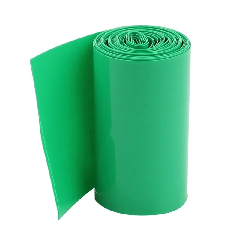 

2M 50mm Dark Green PVC Heat Shrink Tubing Wrap for 2 x 18650 Battery