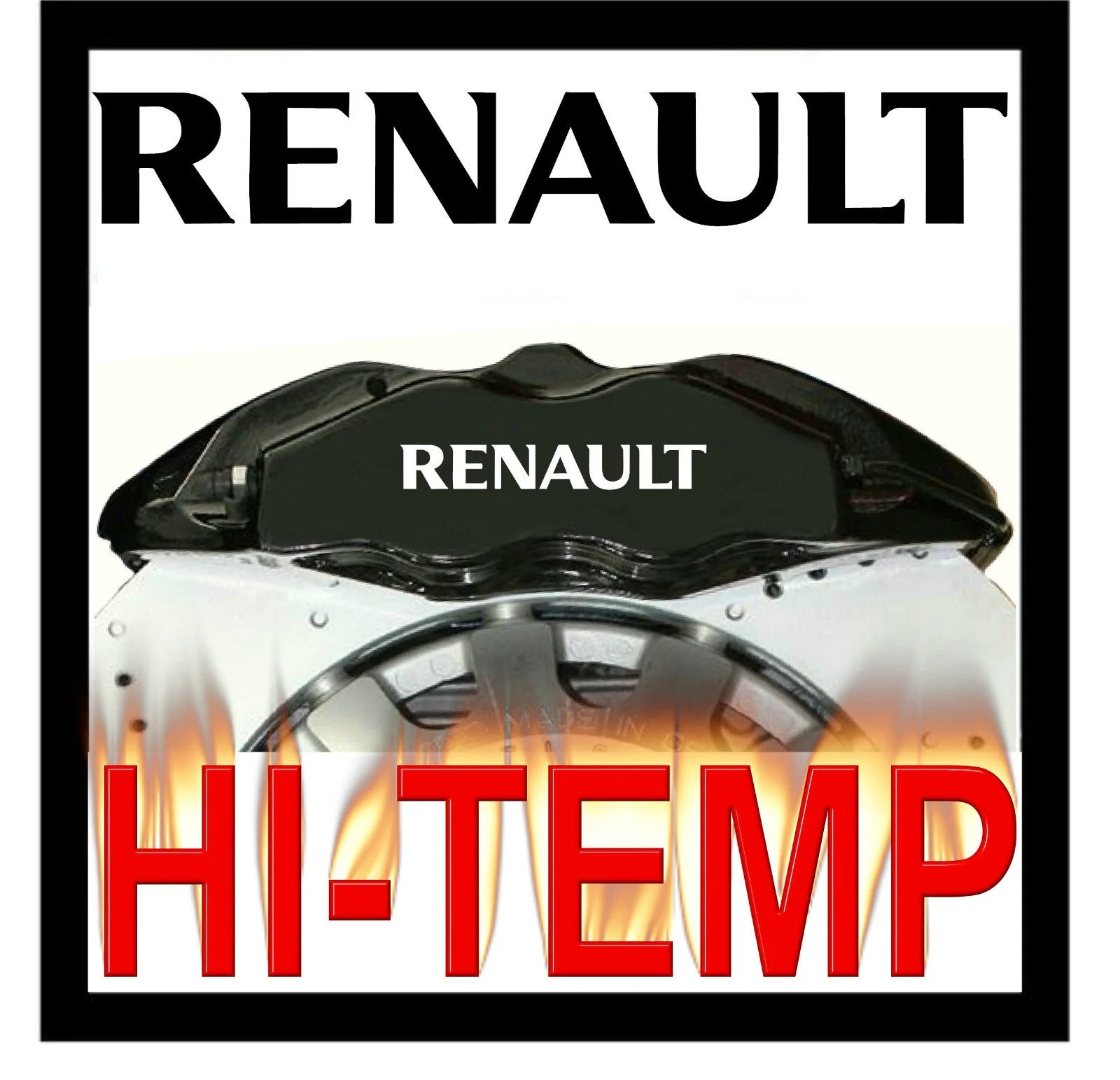 Для X8 RENAULT высокотемпературный суппорт наклейки Литые виниловые тормозной