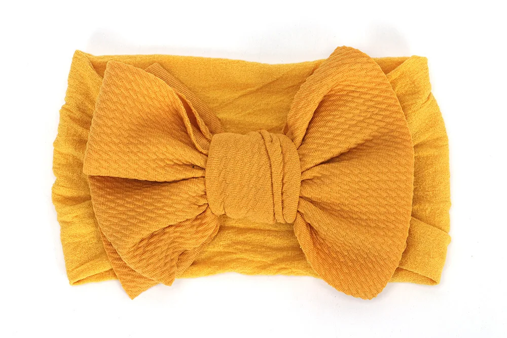 

Big Bow Baby Nylon Headbands, Wide Nylon Turban Headwrap Baby Girls Hair Accessories