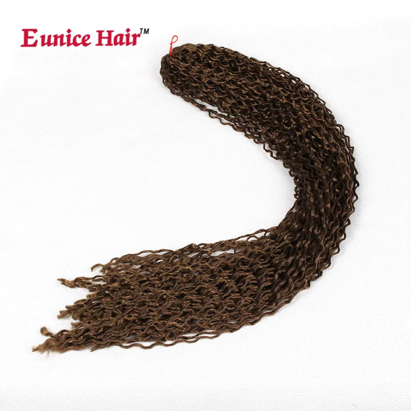 

24'' Synthetic Curly Zizi Braiding Micro Box Braids Hair Extensions Knot Zizi Black Light Blonde Brown Pigtails Crochet Braids