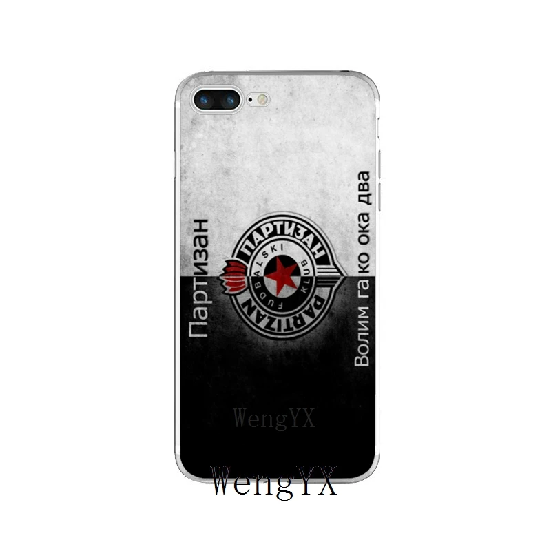 Для FK Partizan Belgrade тонкий силиконовый мягкий чехол для телефона из ТПУ для iPhone X 8 8plus 7 7plus 6 6s plus 5 5S 5c SE 4 4S - Цвет: BelgradeA12