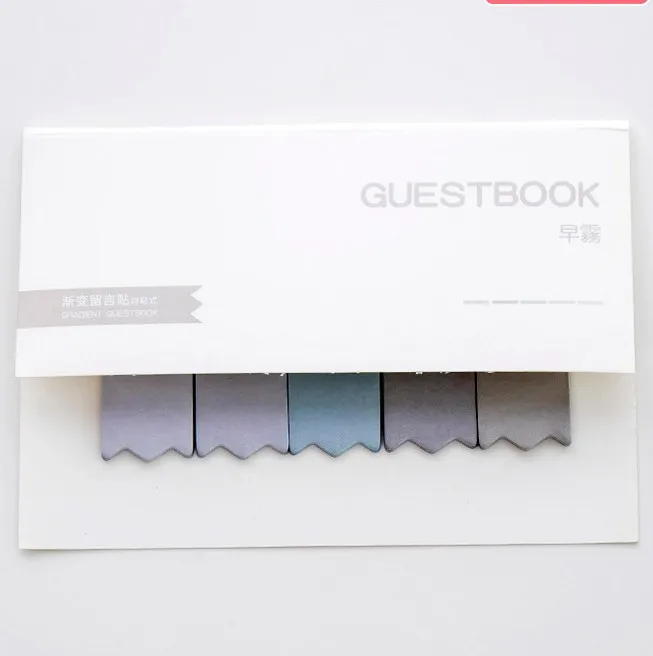 1pcs Water color self-adhesive sticky notes memo pads bookmark index stickers