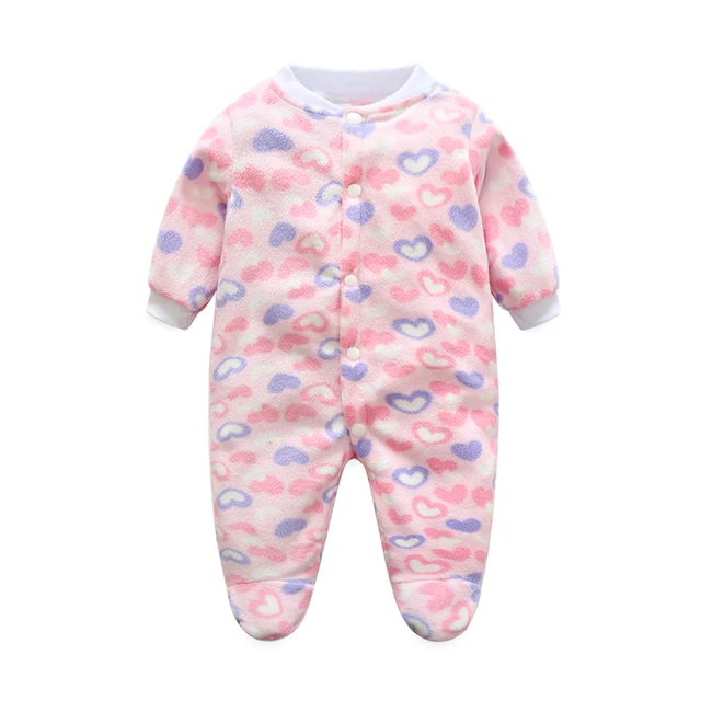 Brand Baby Clothes Pajamas Newborn Baby Rompers Animal Infant Fleece