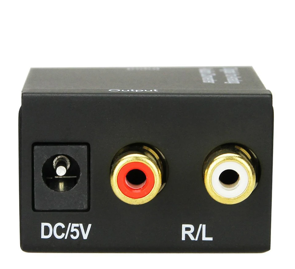 Digital to Analog Audio Converter Adapter Digital Optical Fiber Coaxial RCA  (6)