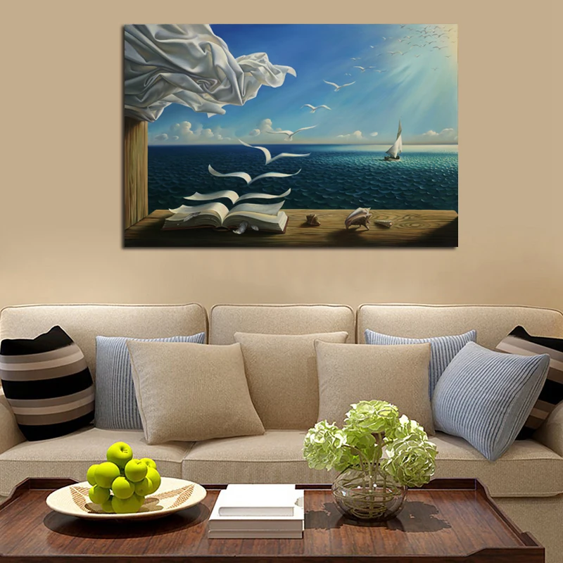 

Salvador Dali Paint Fabric Of Reality Canvas Poster And Print Canvas Painting Decorative Pictures For Modern Bedroom Home Decor