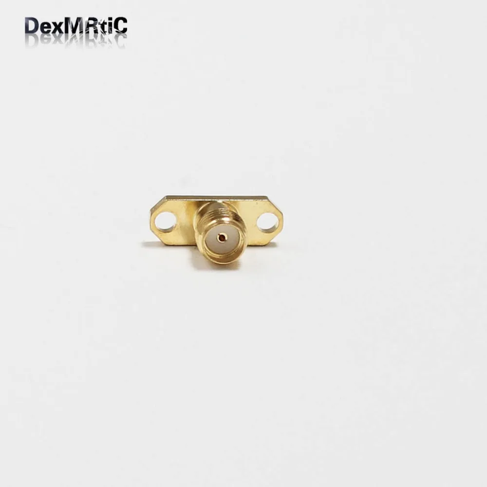 

1pc NEW SMA Female Jack RF Coax Connector panel mount solder post flange Straight Goldplated wholesale