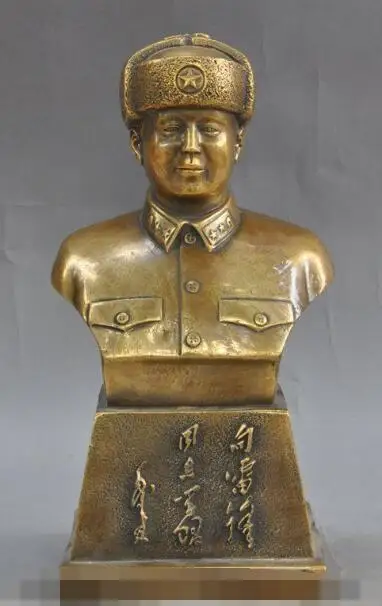 

song voge gem S6881 china bronze People's Liberation Army soldiers Communist fighter Lei Feng statue