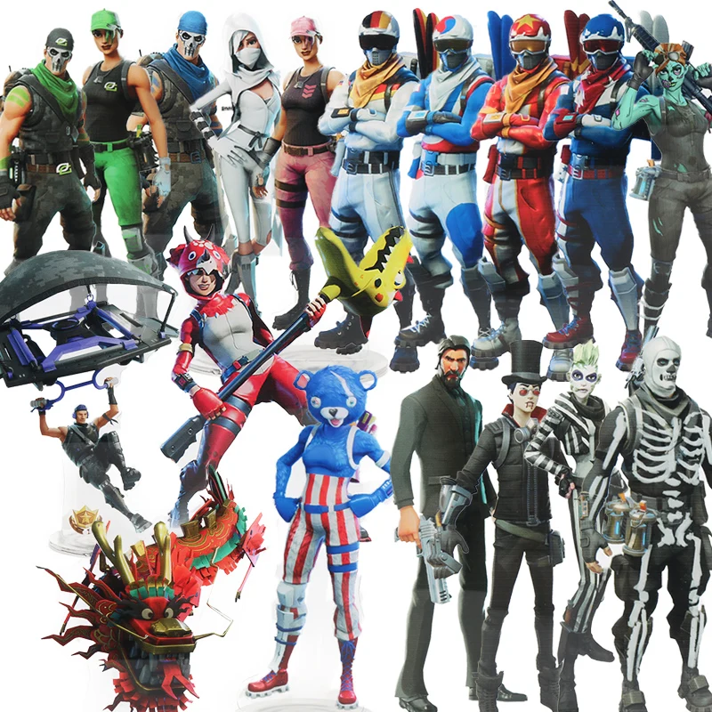 

21cm Game Toys Acrylic Action Figures Pinata Raven Dark Voyager Crackshot Pilot Stand Model Party Favors Supplies Gift Bag