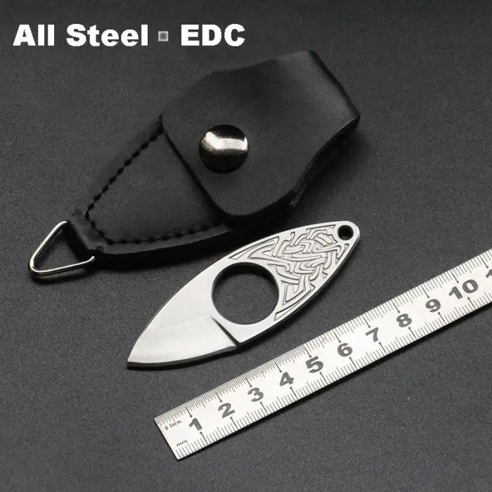 New Style Mini Pocket Knife Cutter with Cover Ker Ring Outdoor Sports Camping Self-defense Tactical defensa personal EDC Stinger