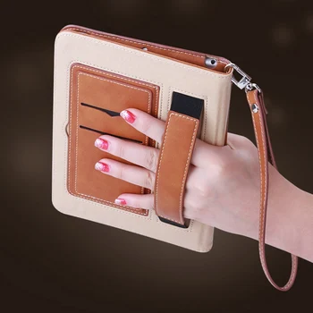 

For Apple ipad 2 3 4 Retro Briefcase Hand Belt Holder Leather Case For ipad 3 ipad 4 Auto Wake Up /Sleep Smart Stand Flip Cover